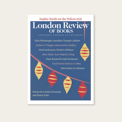 LRB Back Issues: 2024