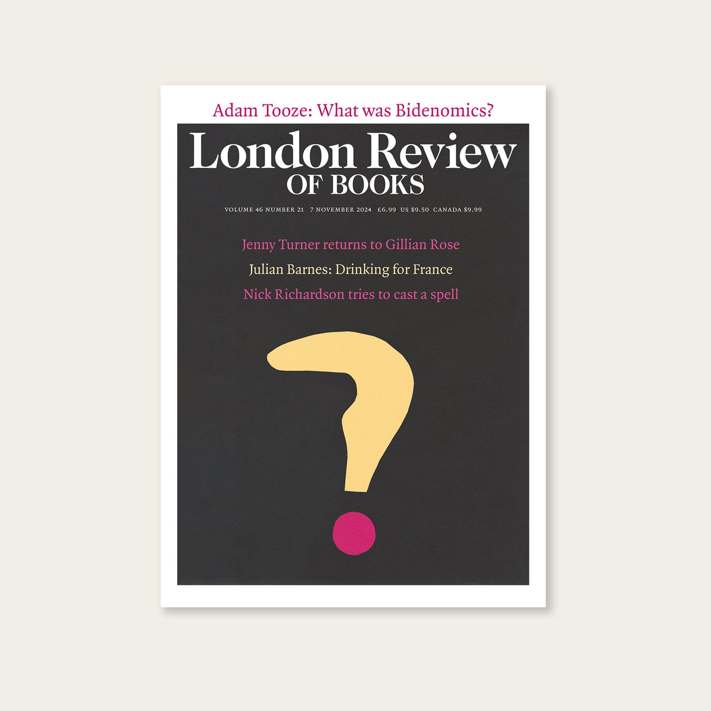 LRB Back Issues: 2024