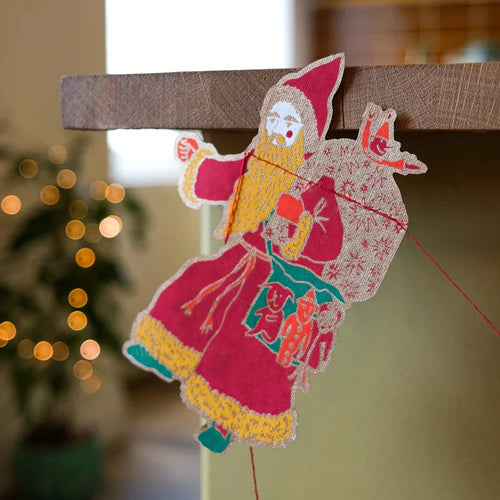 Saint Nicholas Sewn Christmas Garland