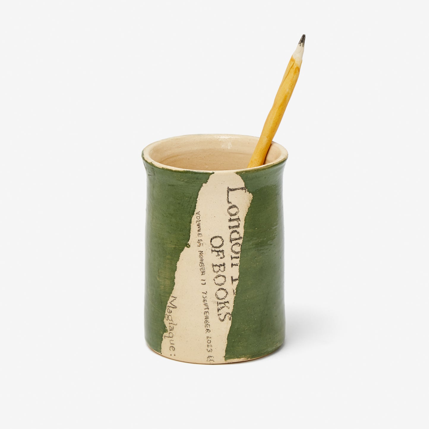 Earthenware by Beth Holgate, Green Pen Pot