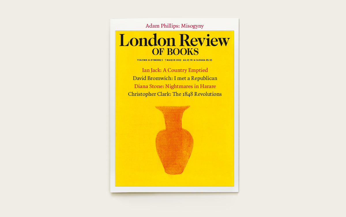 LRB Back Issues: 2019