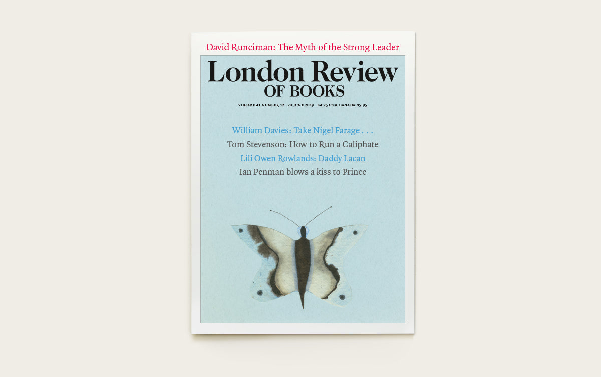 LRB Back Issues: 2019