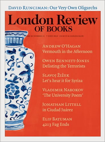 LRB Cover Prints: 2012